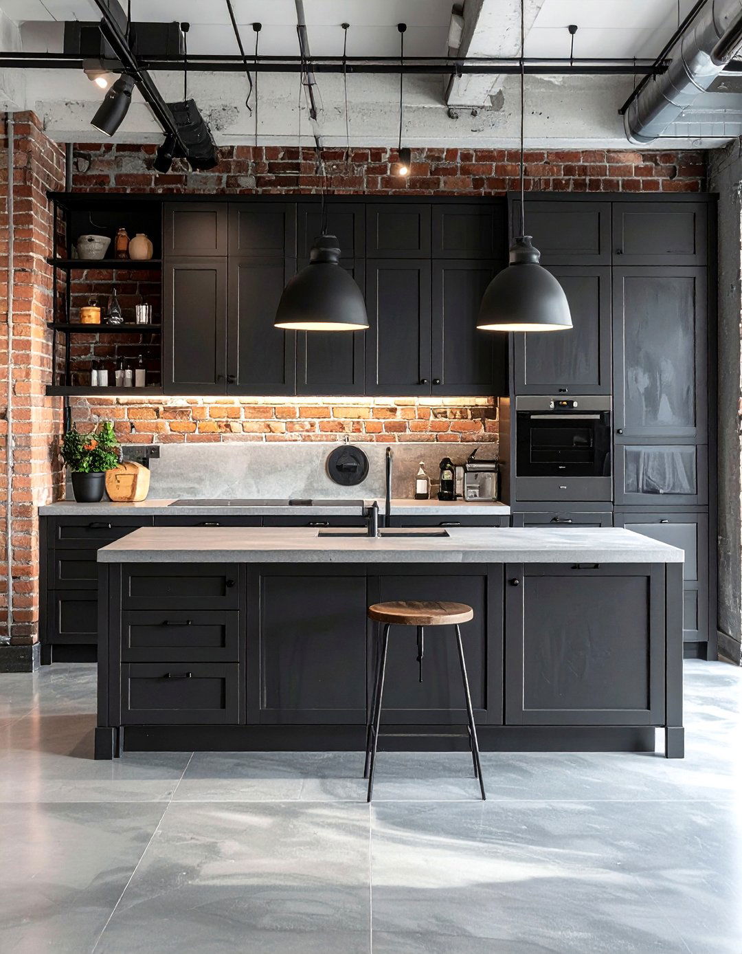 Industrial Shaker Cabinets - 30 shaker kitchen cabinet ideas