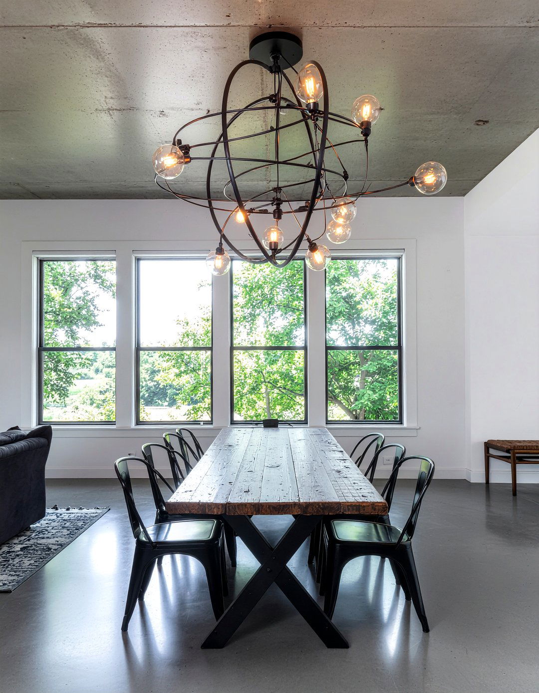 Industrial Sputnik Globe Chandelier - 30 globe chandelier dining room ideas