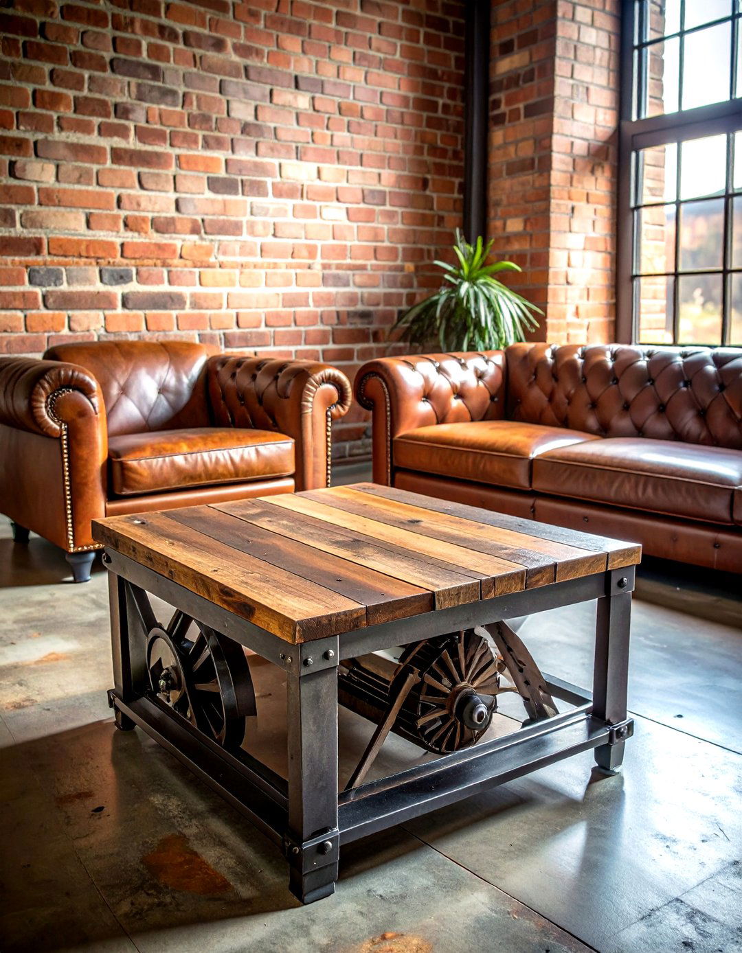 Industrial Square Coffee Table - 30 living room square coffee tables