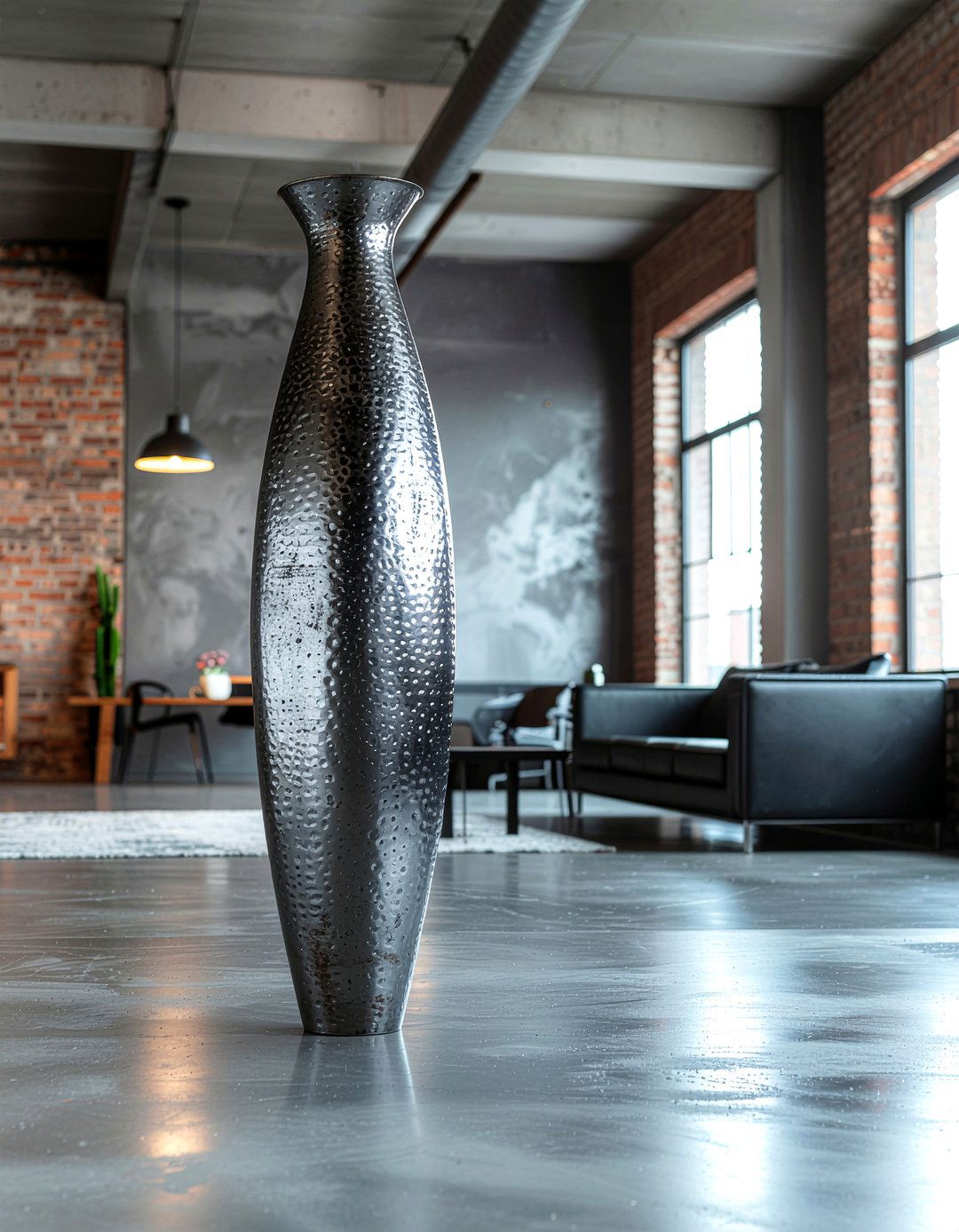 Industrial Steel Floor Vase - 30 floor vase ideas