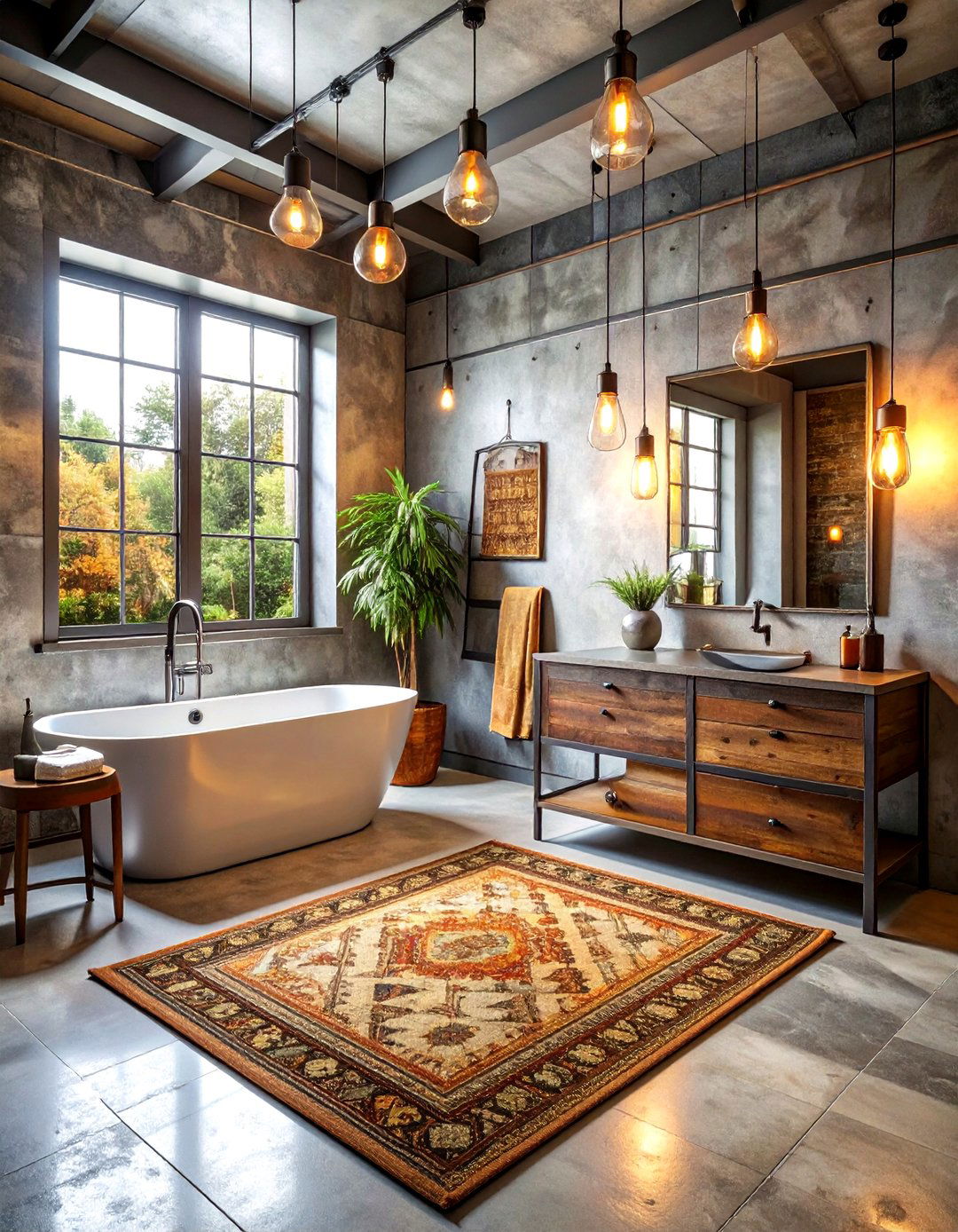 Industrial Steel Lighting - 30 stainless steel bathroom ideas