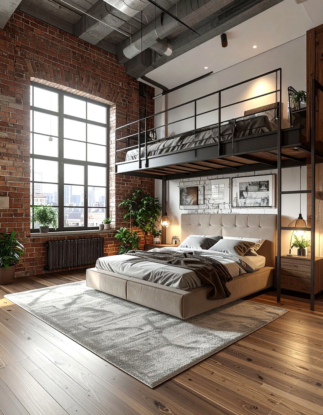 Industrial Studio Apartment - 30 industrial home decor ideas