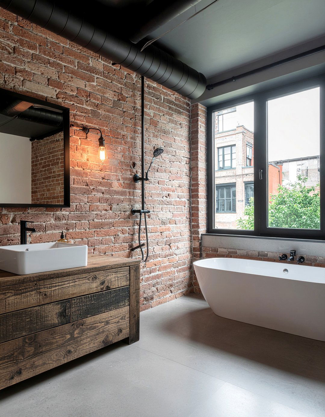Industrial Style Bathroom - 30 full bathroom remodel ideas