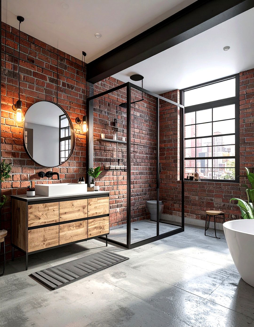 Industrial Style Bathroom - 30 model home bathroom ideas