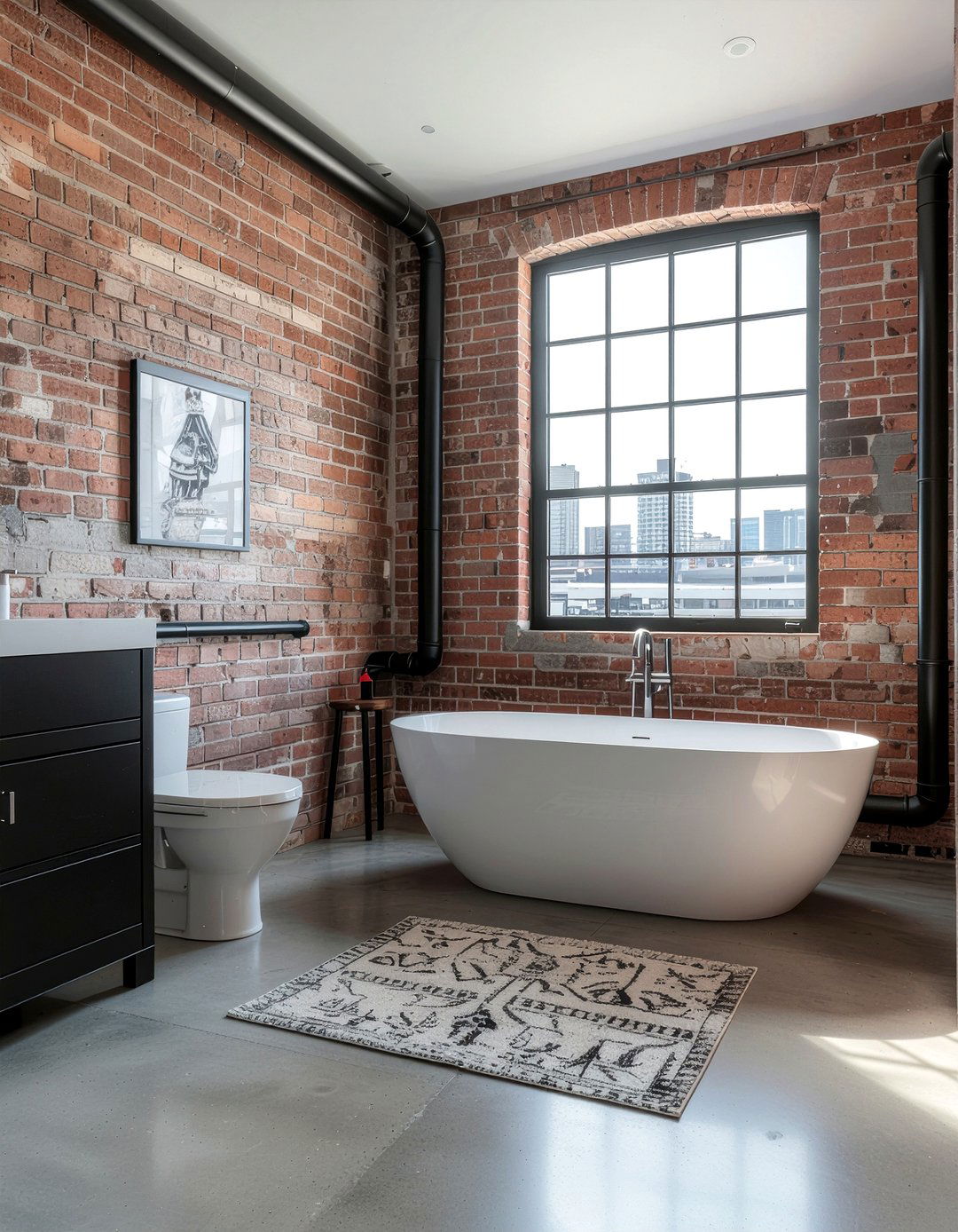 Industrial Style Bathroom - 30 bathroom goals ideas