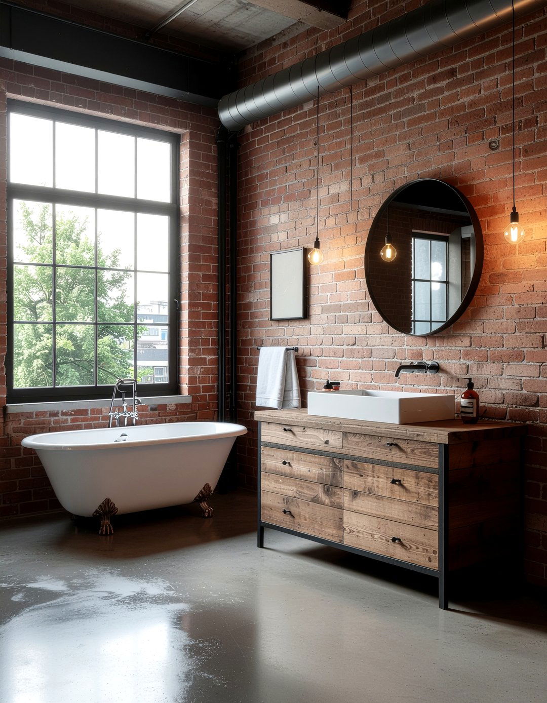 Industrial Style Bathroom - 30 cozy bathroom settings