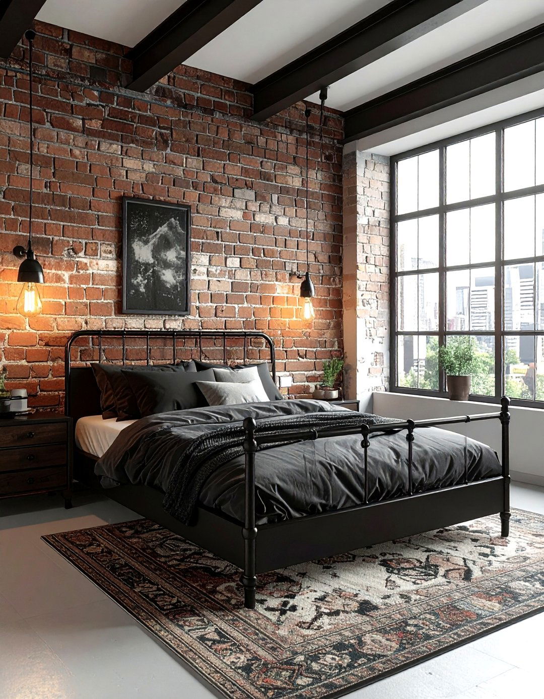 Industrial Style Bedroom - 30 new build bedroom ideas