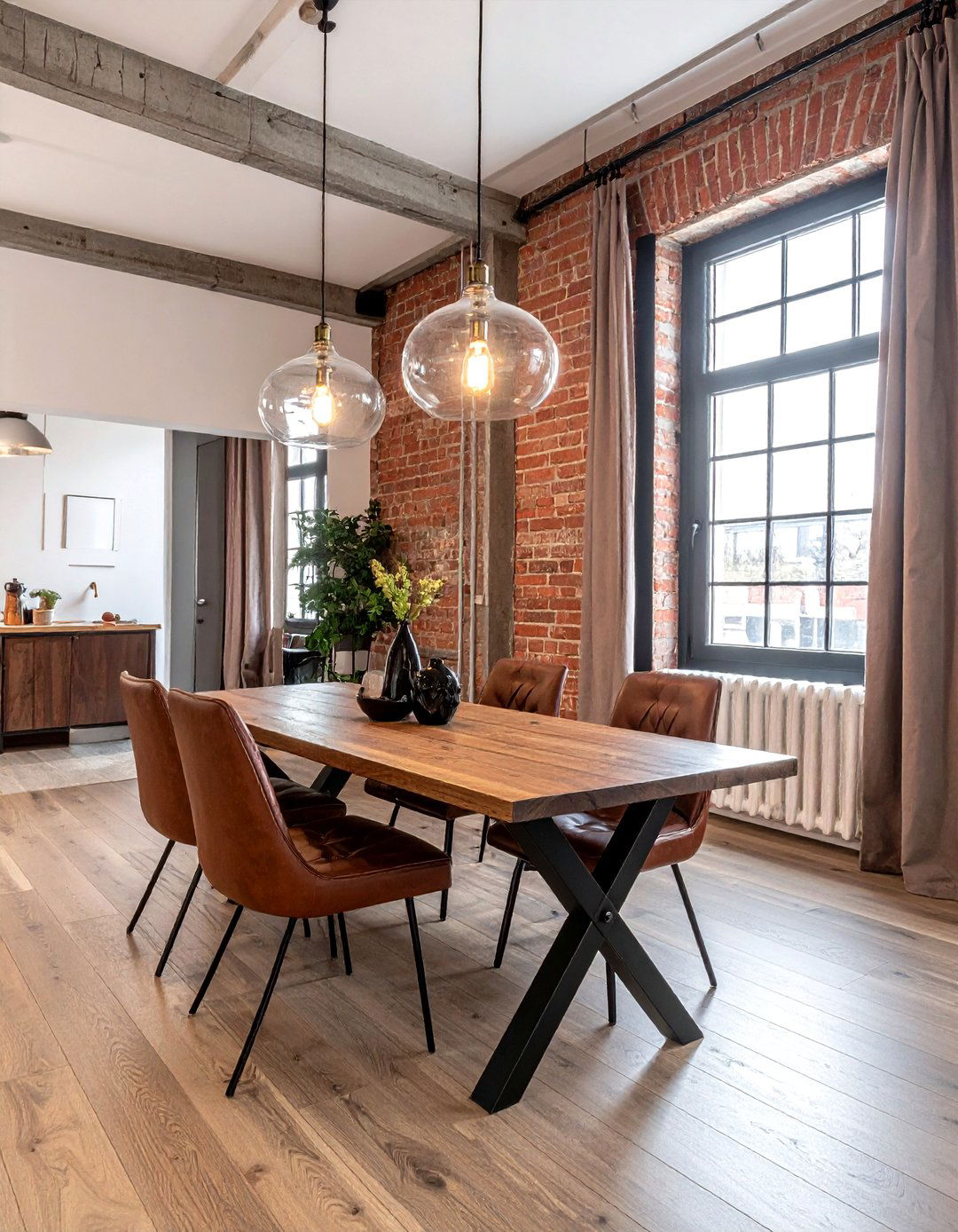 Industrial Style Dining Area - 30 achievable dining room ideas