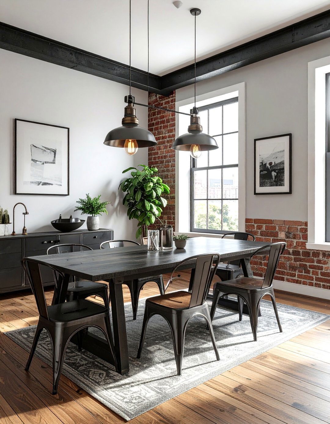 Industrial Style Dining Room - 30 striking dining room ideas