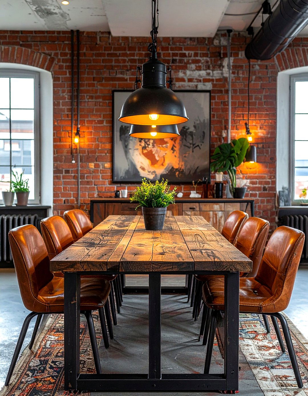 Industrial Style Dining Room - 30 transformed dining room ideas