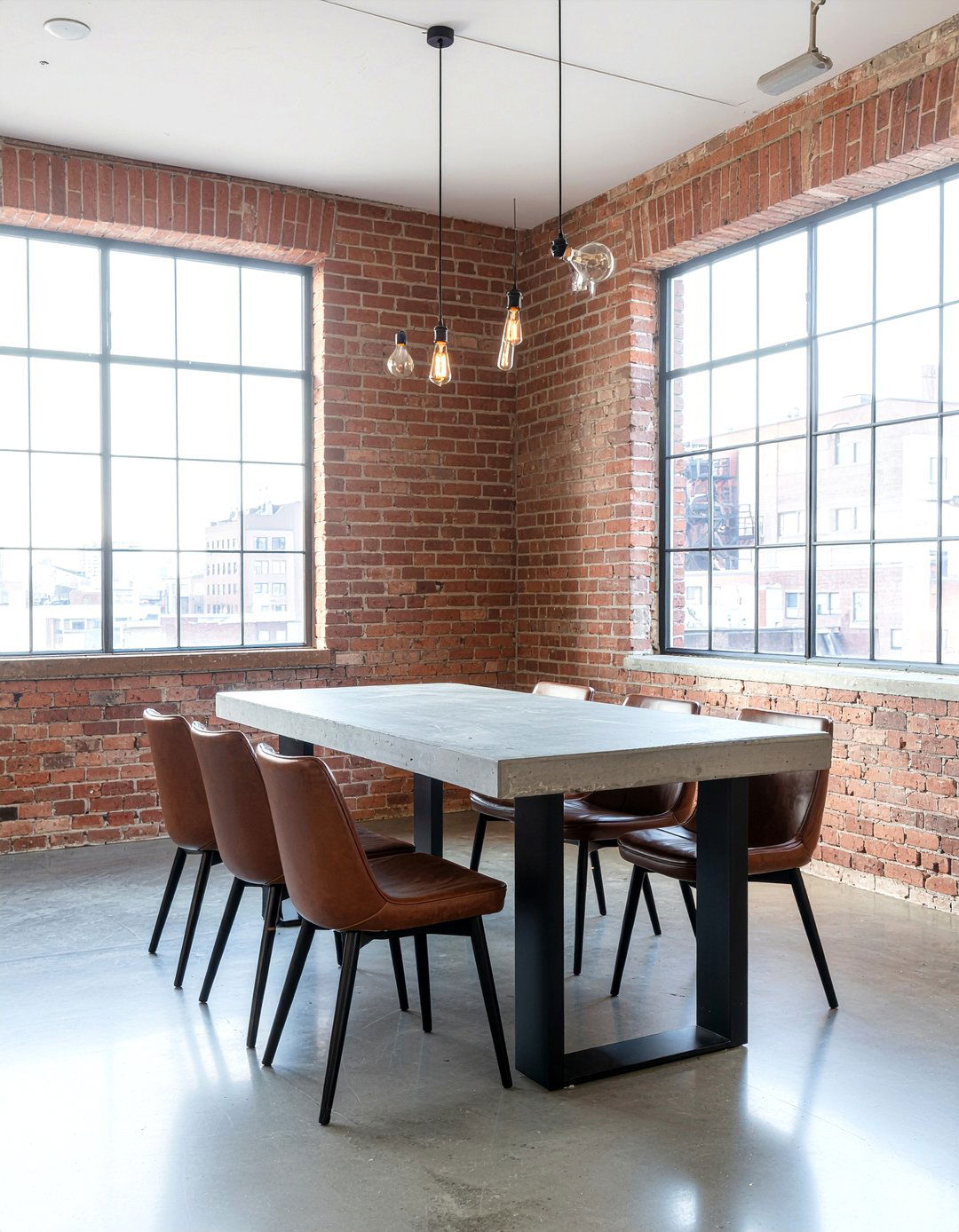 Industrial Style Dining Room - 30 custom home dining room ideas