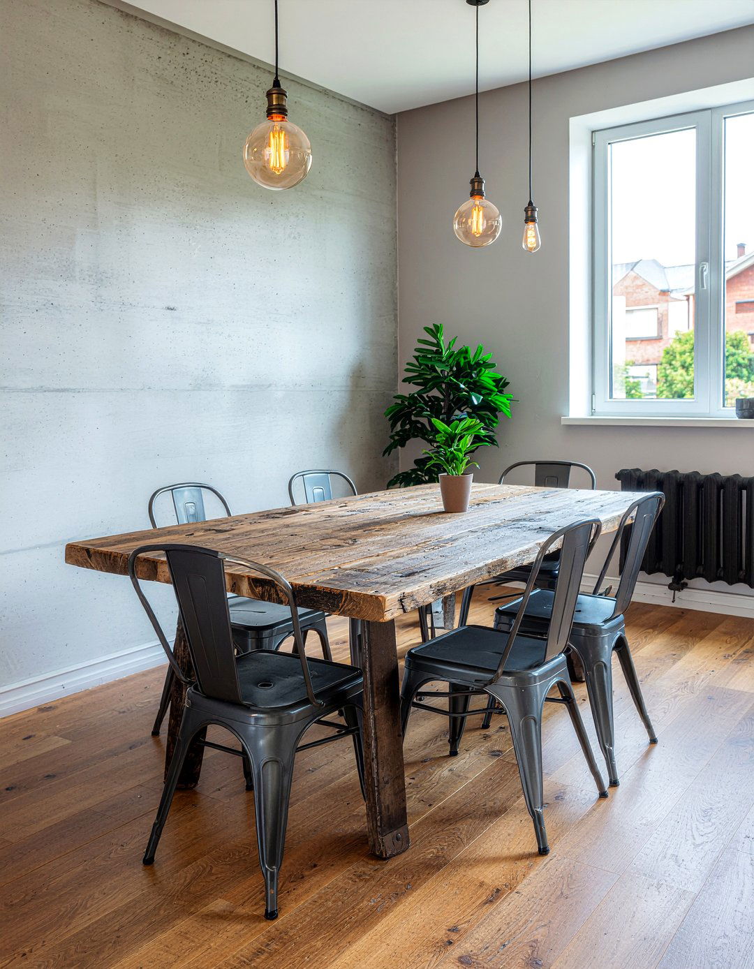 Industrial Style Dining Room - 30 dining room on a budget ideas