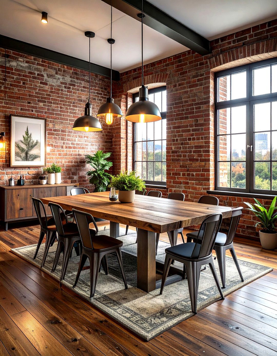 Industrial Style Dining Room - 30 fearless dining room ideas