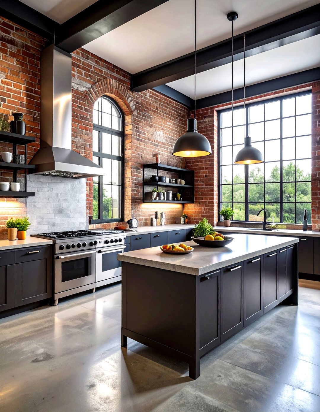 Industrial Style Kitchen - 30 kitchen gut renovation ideas