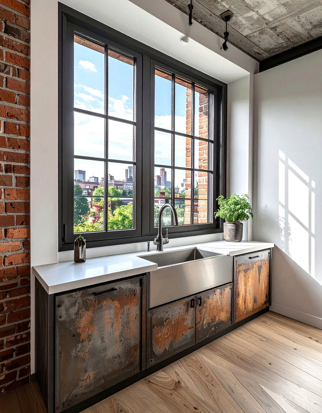 Industrial Style Kitchen Window - 30 kitchen window over sink ideas