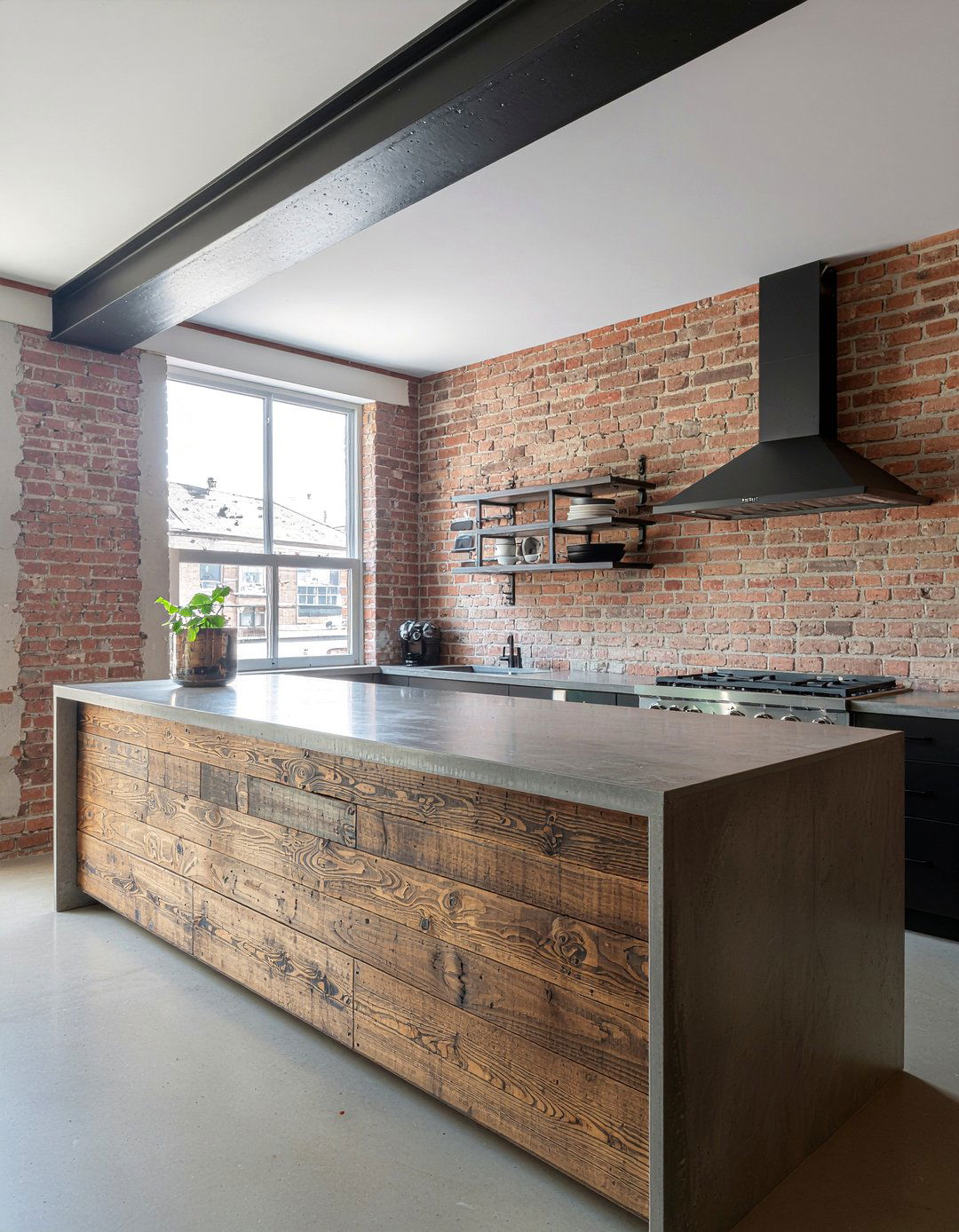 Industrial Style Kitchen Wood Panels - 30 panel-ready refrigerator kitchen ideas