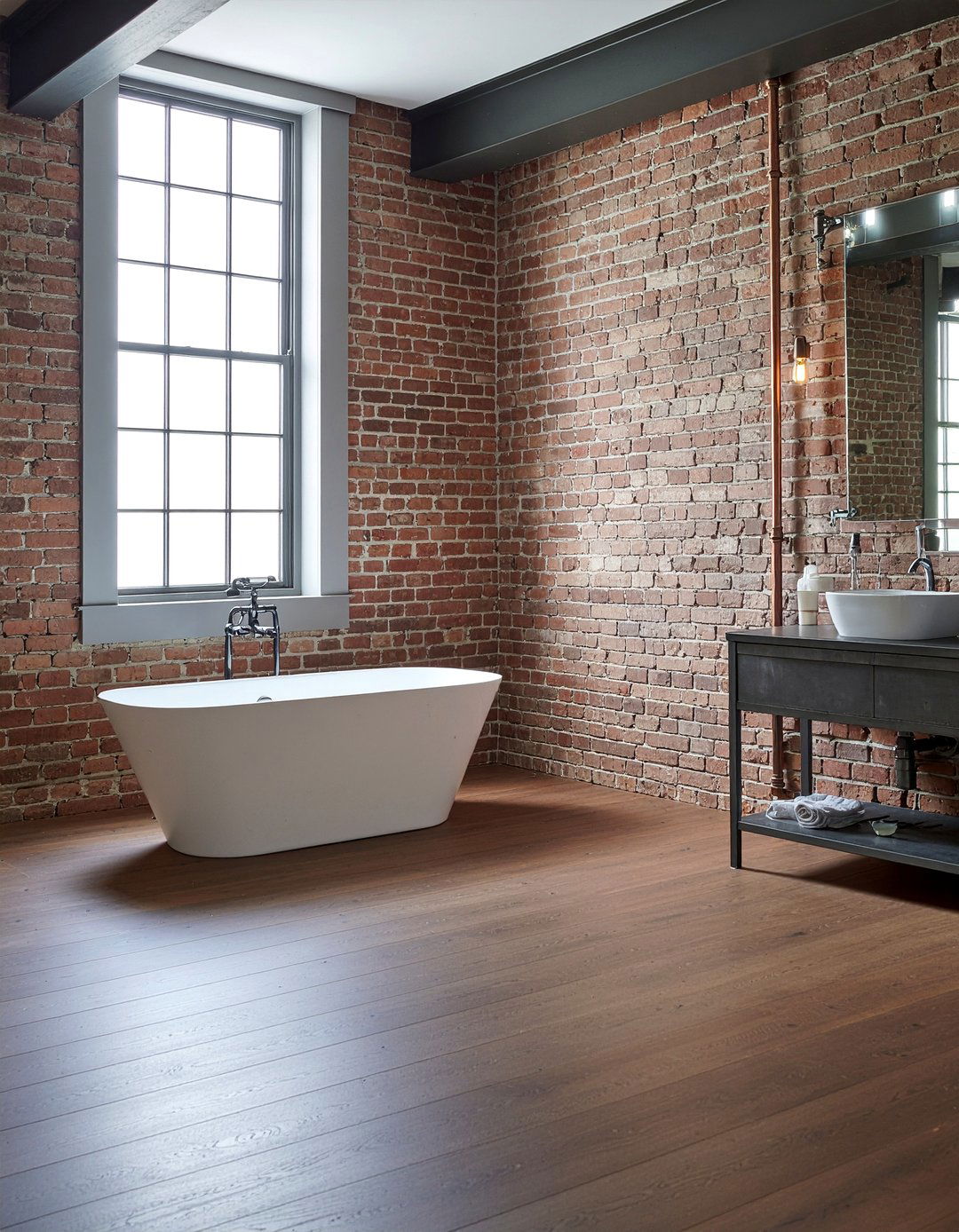 Industrial Style Laminate Flooring - 30 bathroom laminate flooring ideas