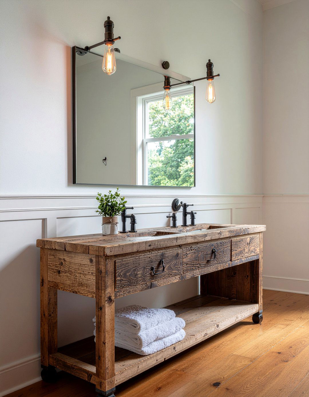 Industrial Style Lighting - 30 bathroom dramatic change ideas