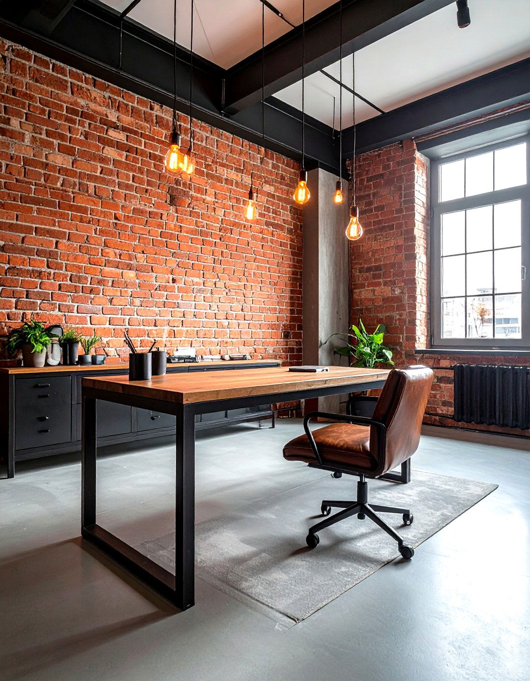 Industrial Style Office - 30 cozy office ideas