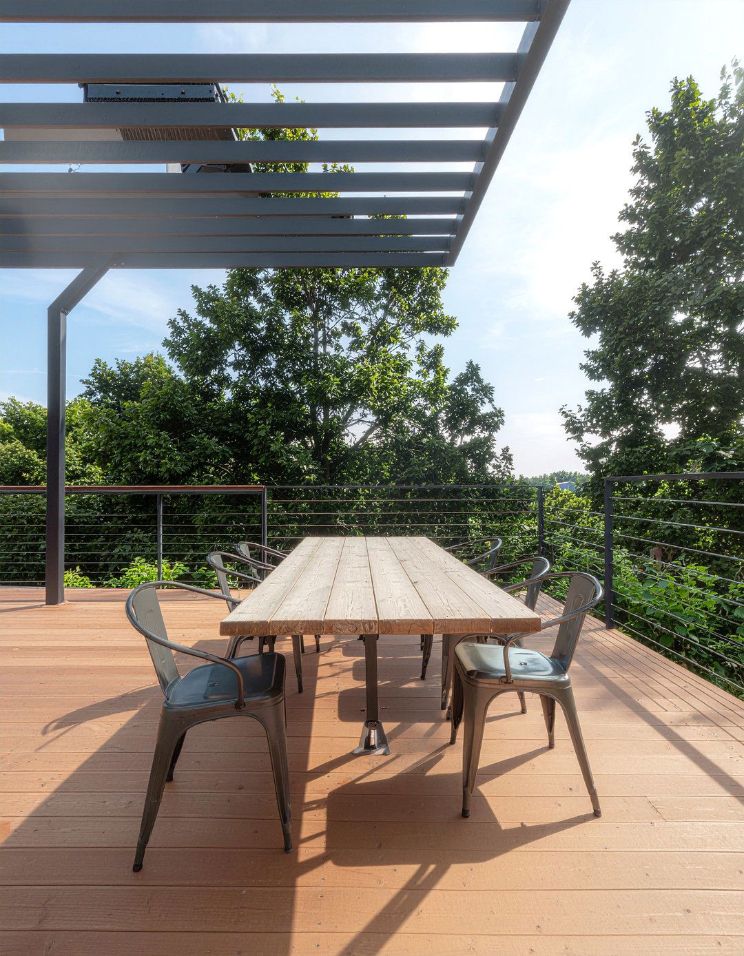 Industrial Style Outdoor Furniture - 30 deck dining ideas