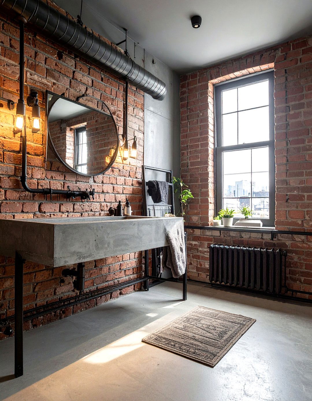 Industrial Style Pipe - 30 bespoke bathroom ideas