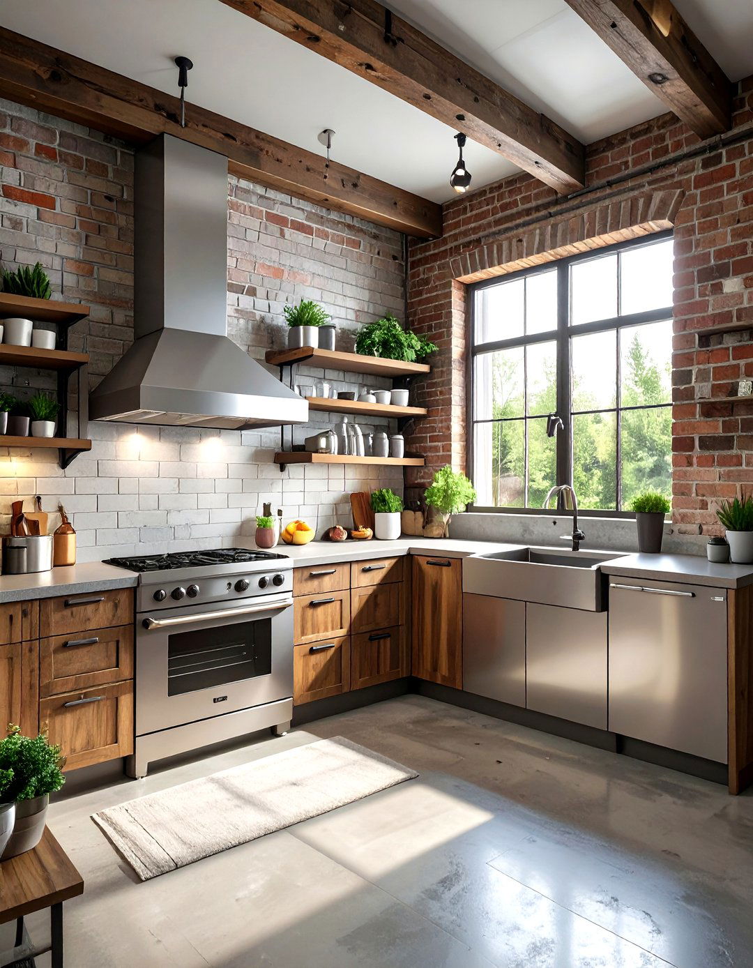 Industrial Style Pot Filler - 30 pot filler kitchen ideas