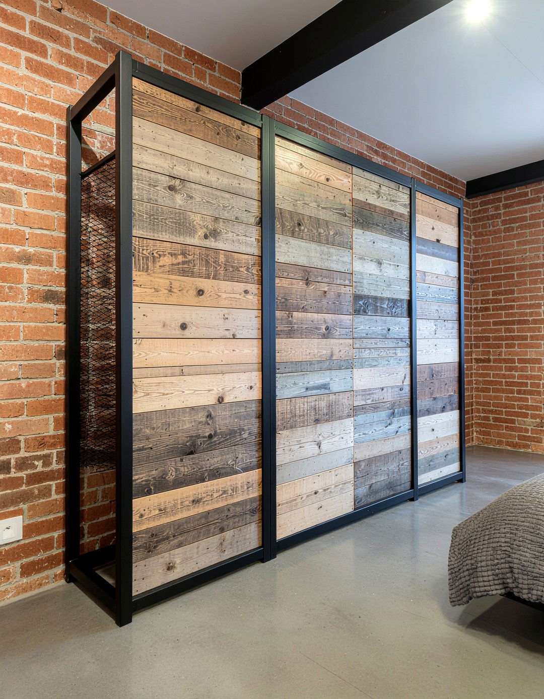 Industrial Style Wardrobe - 30 bedroom built-in wardrobes