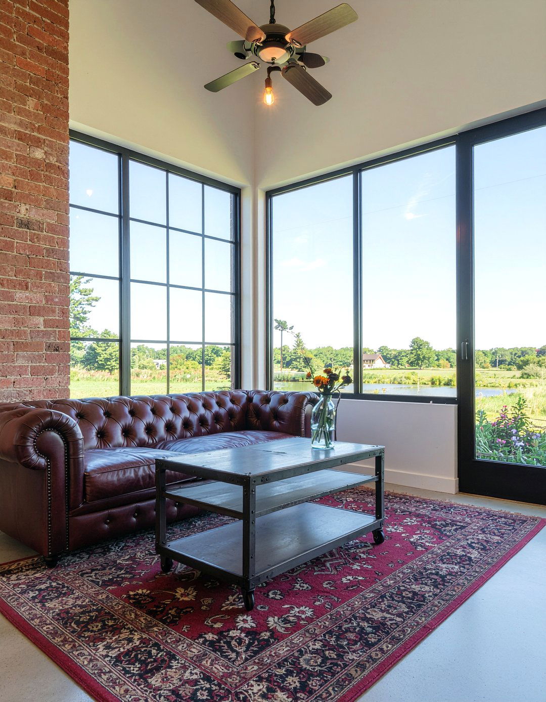 Industrial Sunroom - 30 sunroom living room ideas