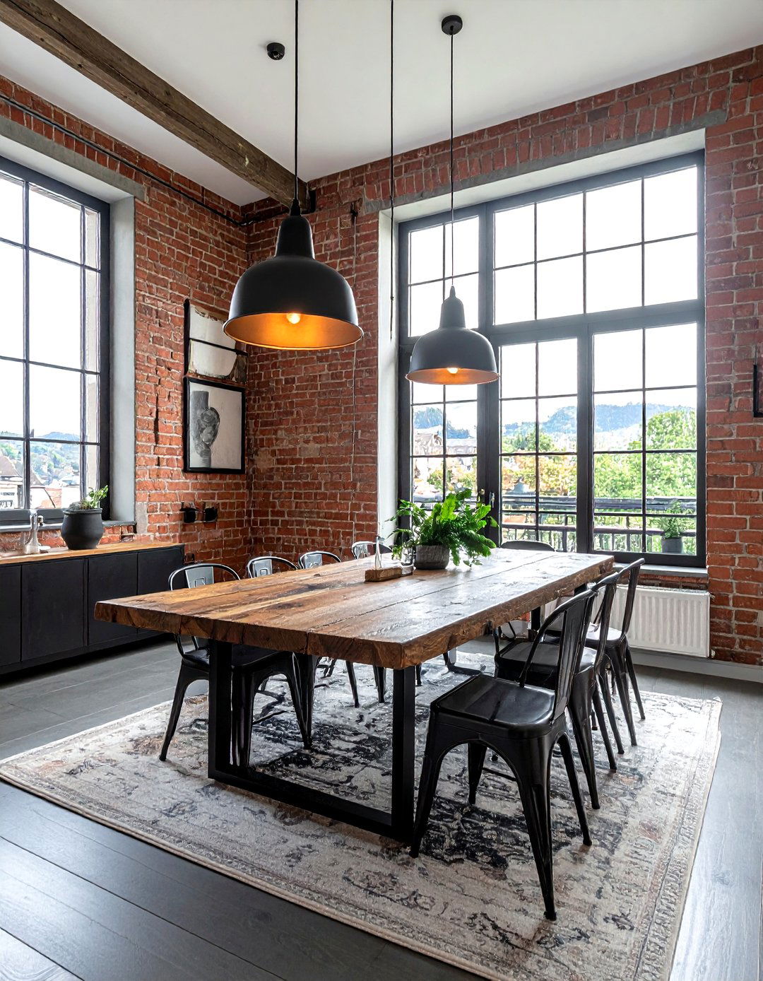 Industrial Swiss Loft - 30 Swiss dining room ideas