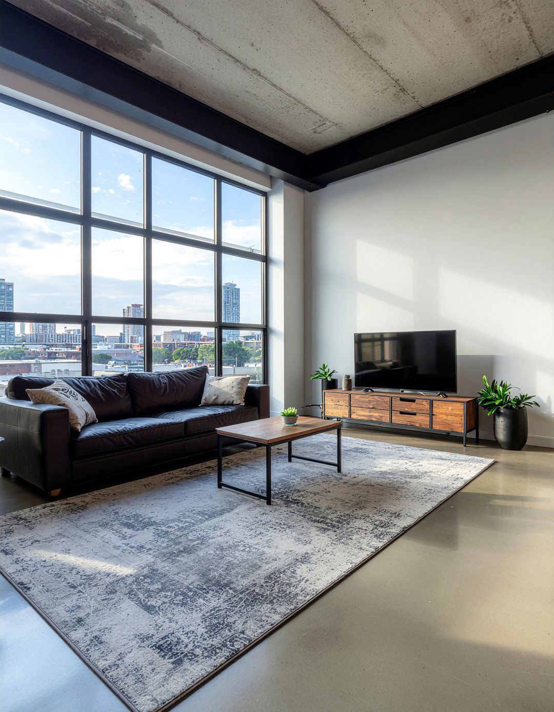 Industrial TV Niche - 30 living room tv niche ideas