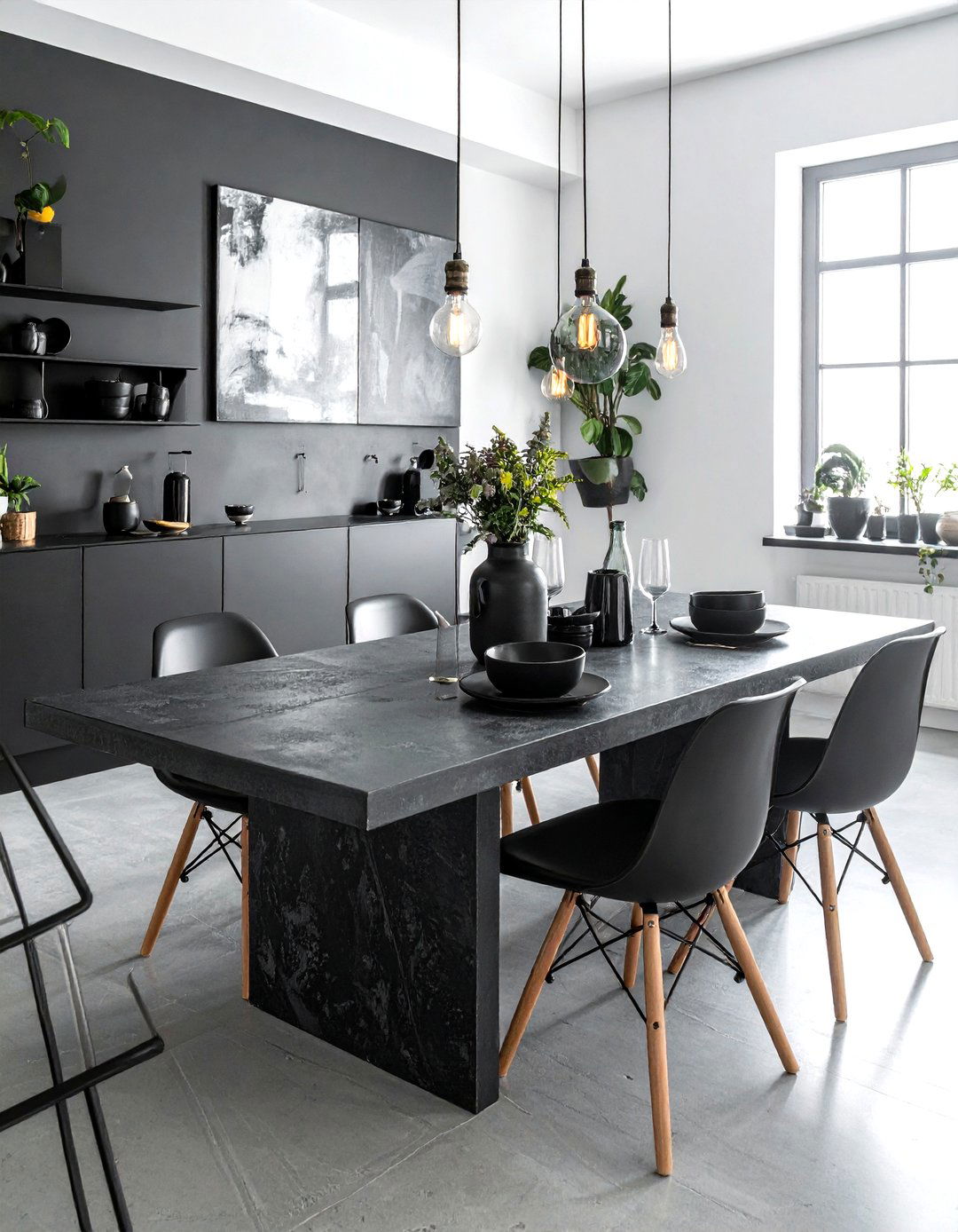 Industrial Table Setting - 30 casual table setting dining ideas