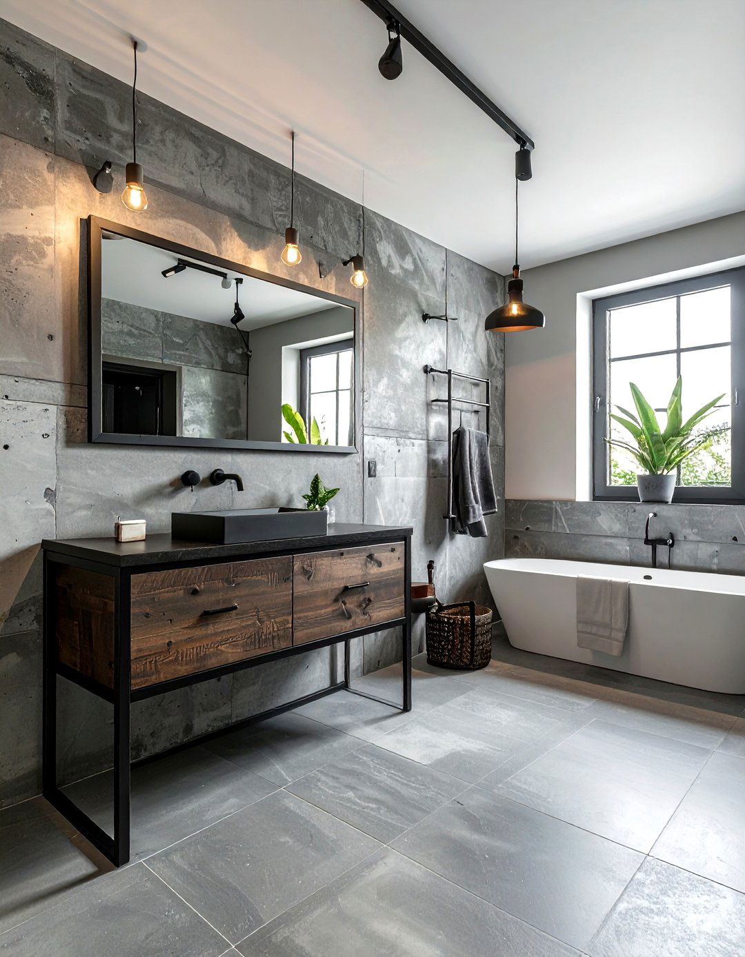 Industrial Teen Bathroom - 30 teen bathroom ideas
