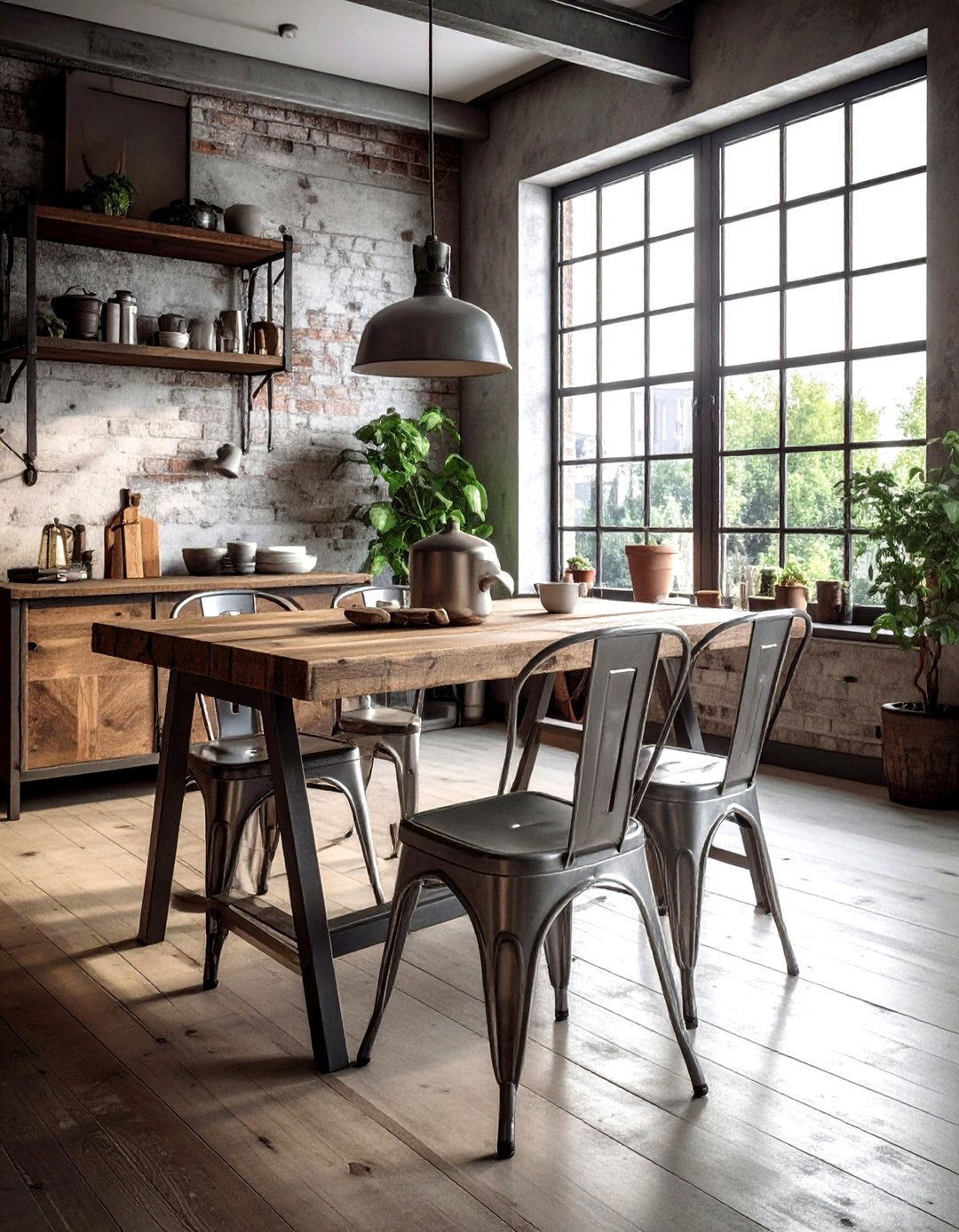 Industrial Tolix Chair - 30 metal dining chair ideas