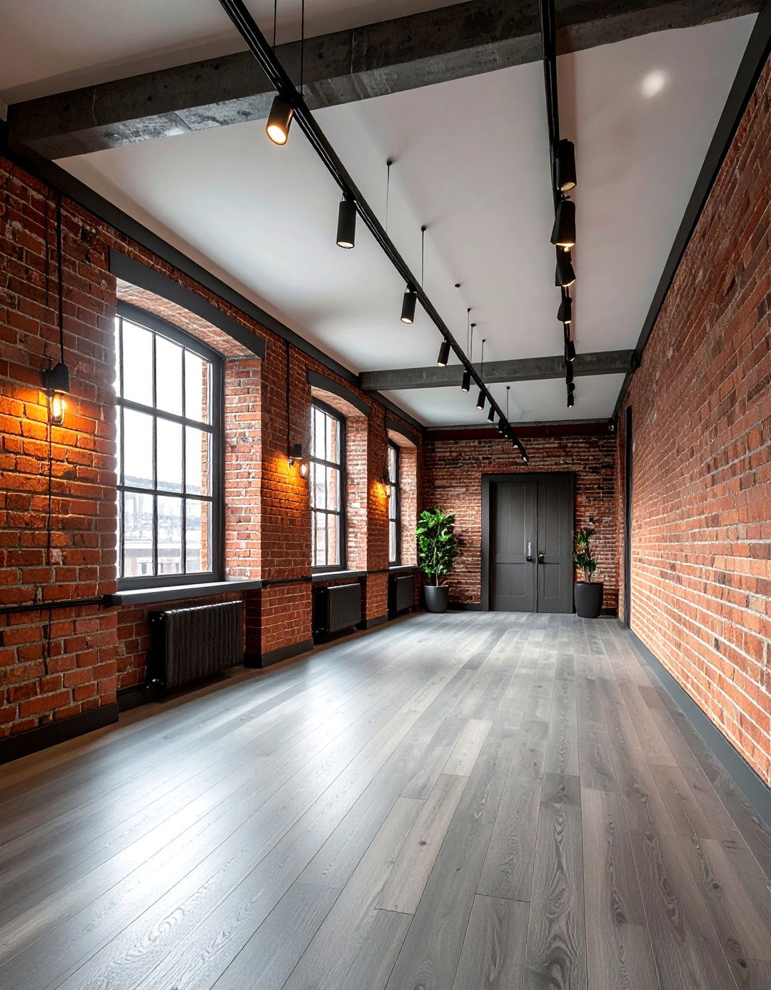 Industrial Track Lighting - 30 hallway lighting ideas