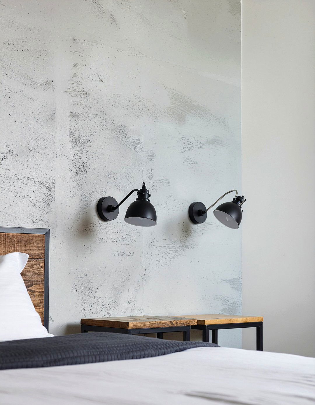 Industrial Wall Sconce - 30 industrial bedroom ideas