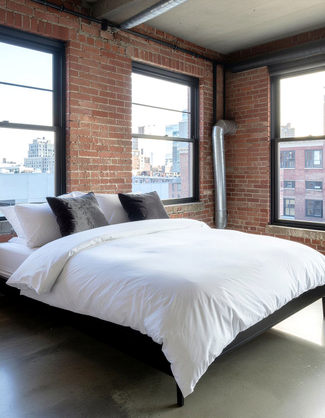 Industrial White Bedding - 30 bedroom white bedding ideas