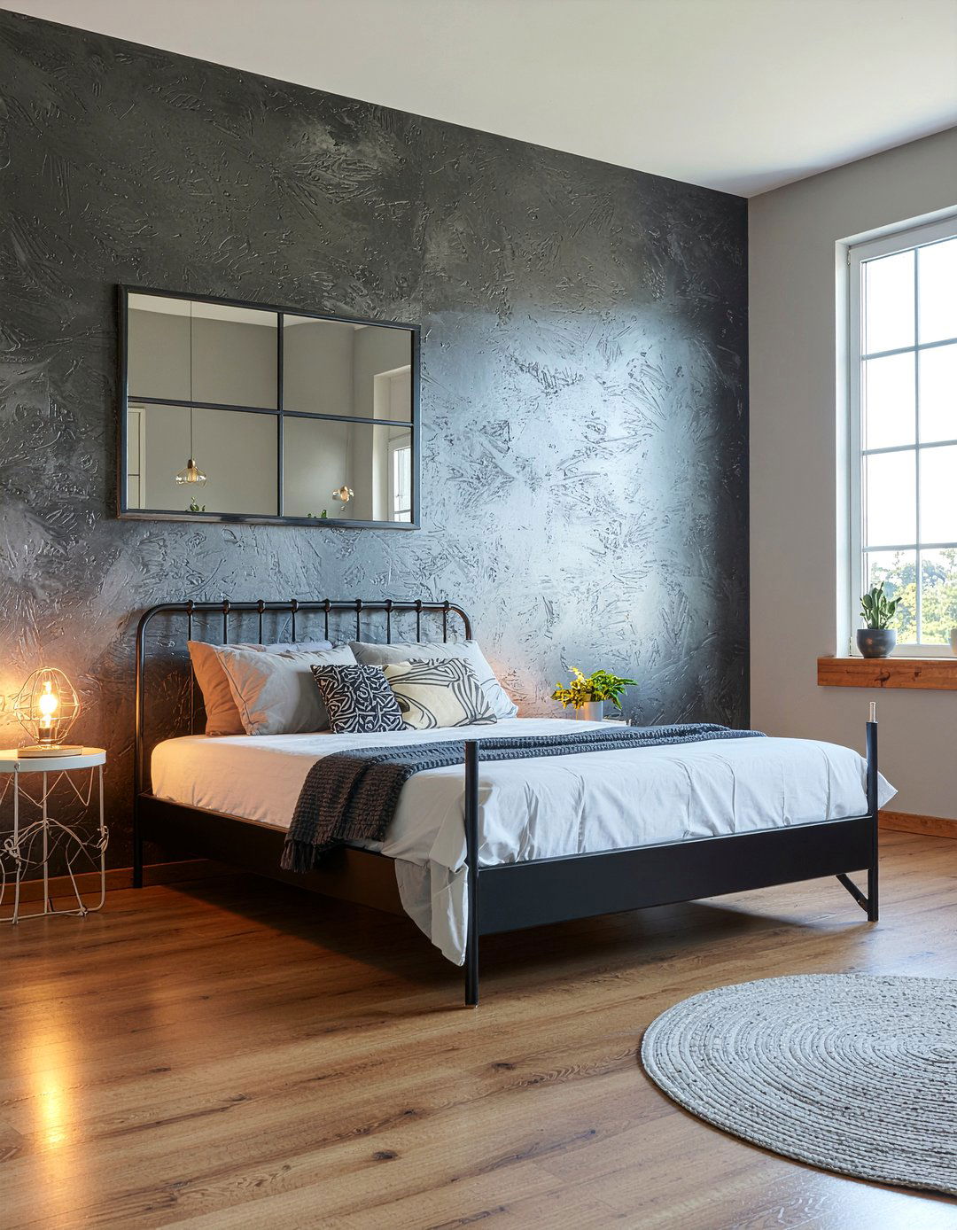 Industrial Window Mirror - 30 bedroom decorative mirrors