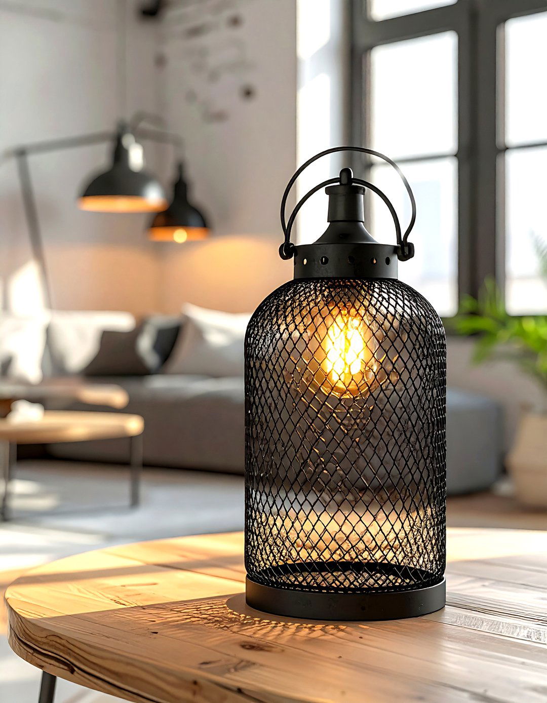 Industrial Wire Mesh Lantern - 30 living room candle lanterns