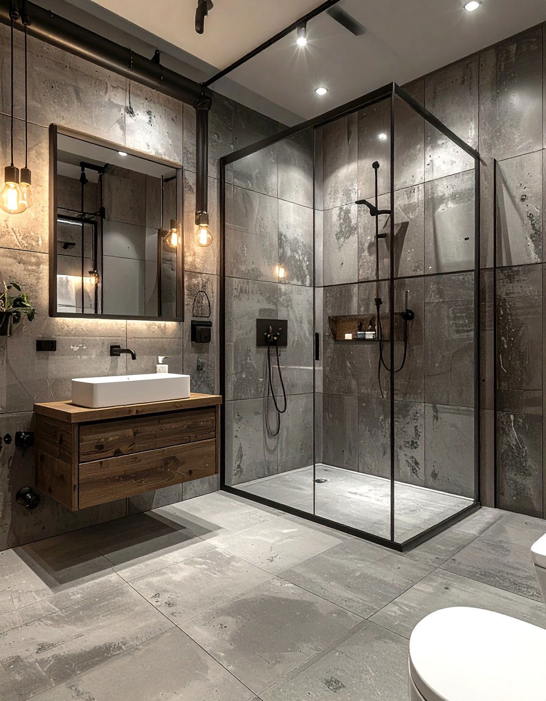 Industrial bathroom - 30 stunning bathroom ideas