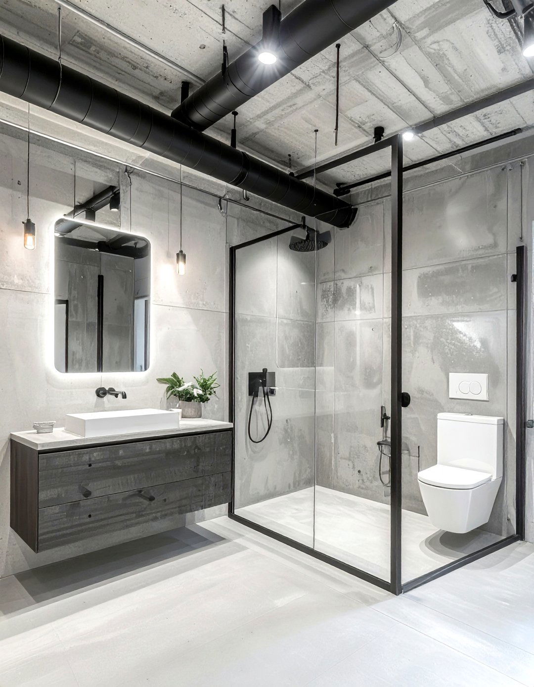 Industrial bathroom ceiling - 30 bathroom ceiling design ideas