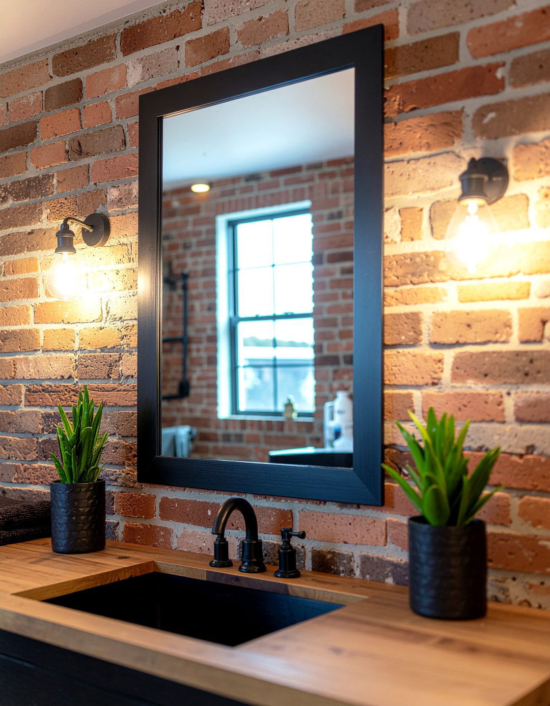 Industrial bathroom lighting - 30 lake house bathroom ideas