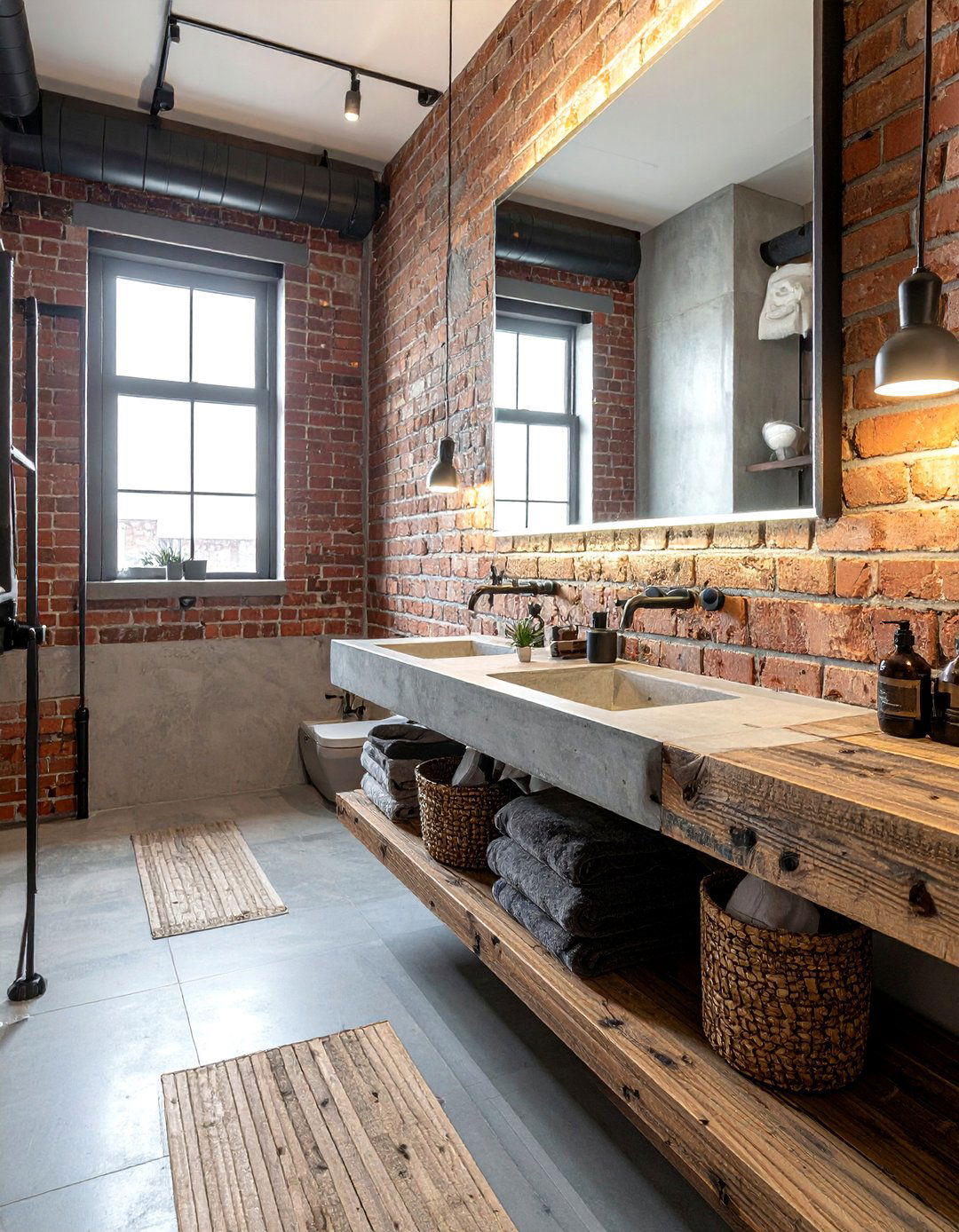 Industrial bathroom style - 30 bathroom renovation before and after