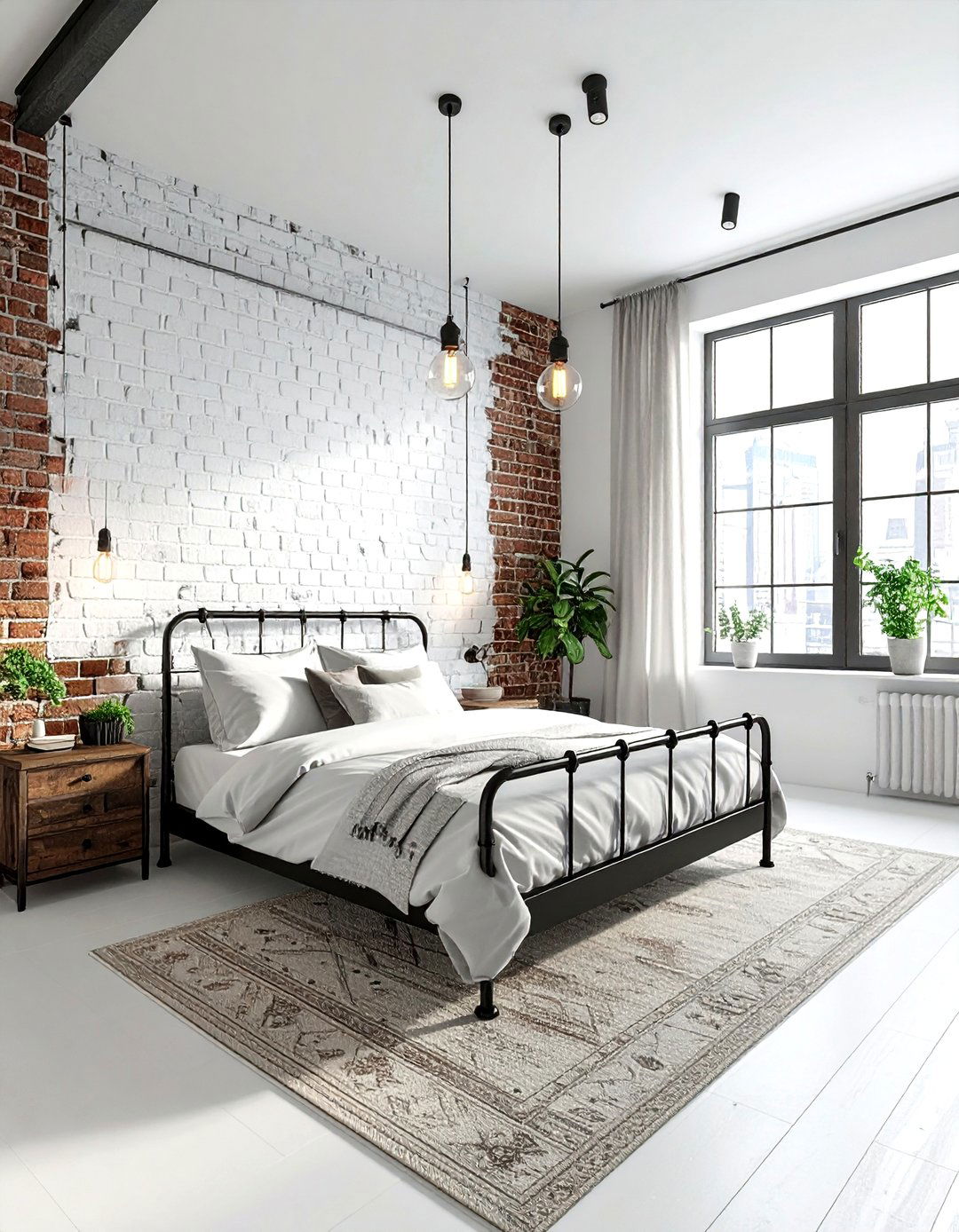 Industrial bedroom - 30 townhouse bedroom ideas