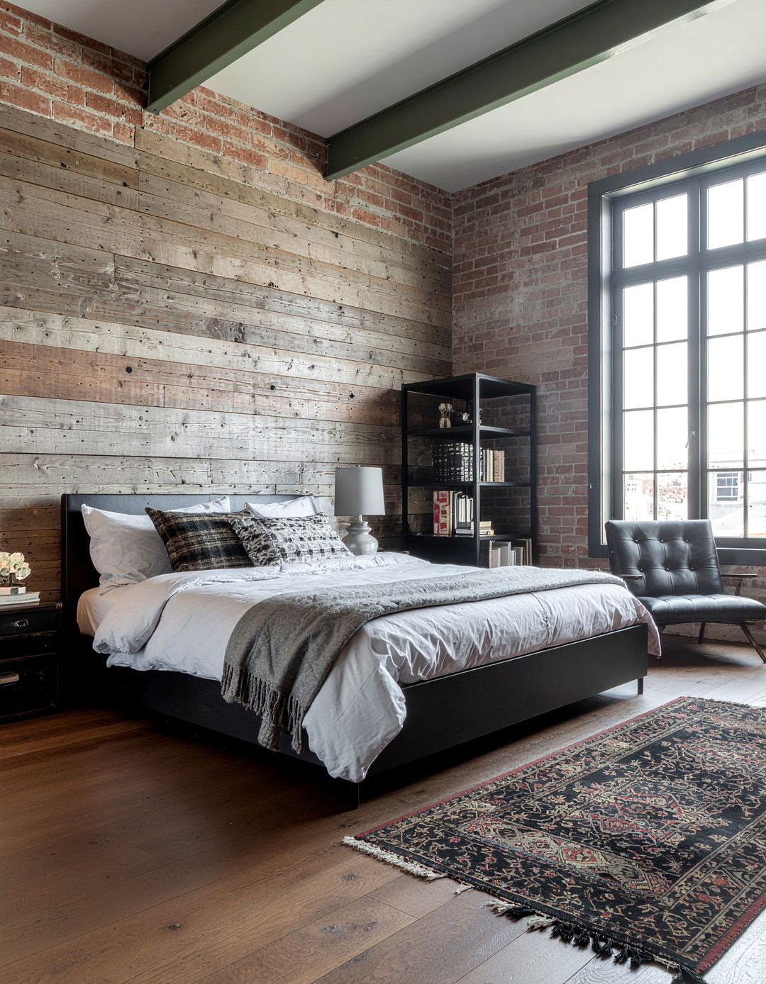 Industrial bedroom shiplap - 30 bedroom shiplap walls