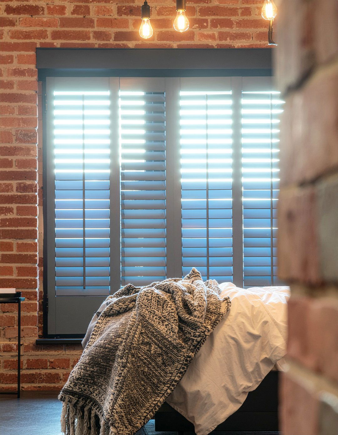 Industrial bedroom shutters - 30 bedroom plantation shutters