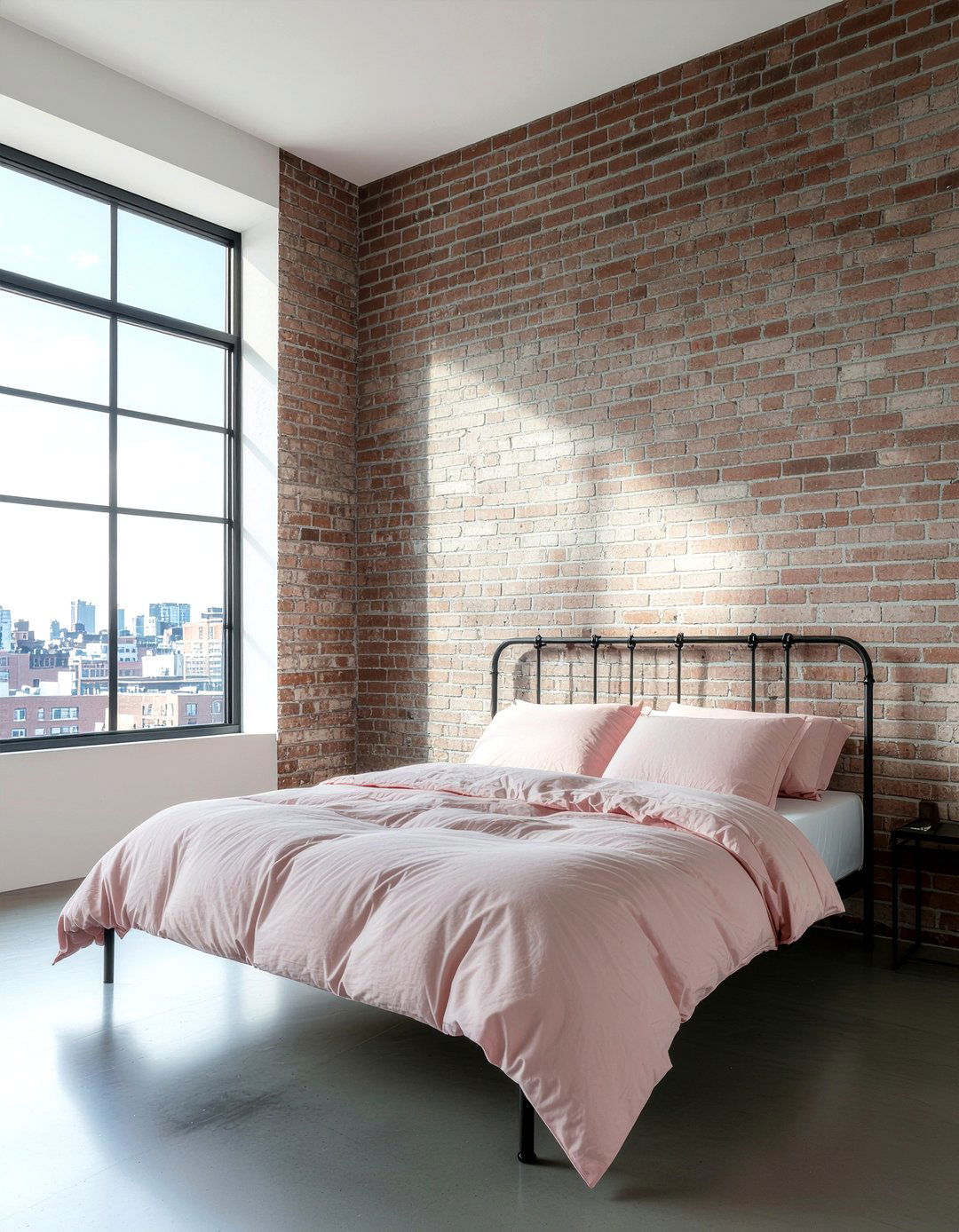 Industrial blush pink bedroom - 30 blush pink bedroom ideas