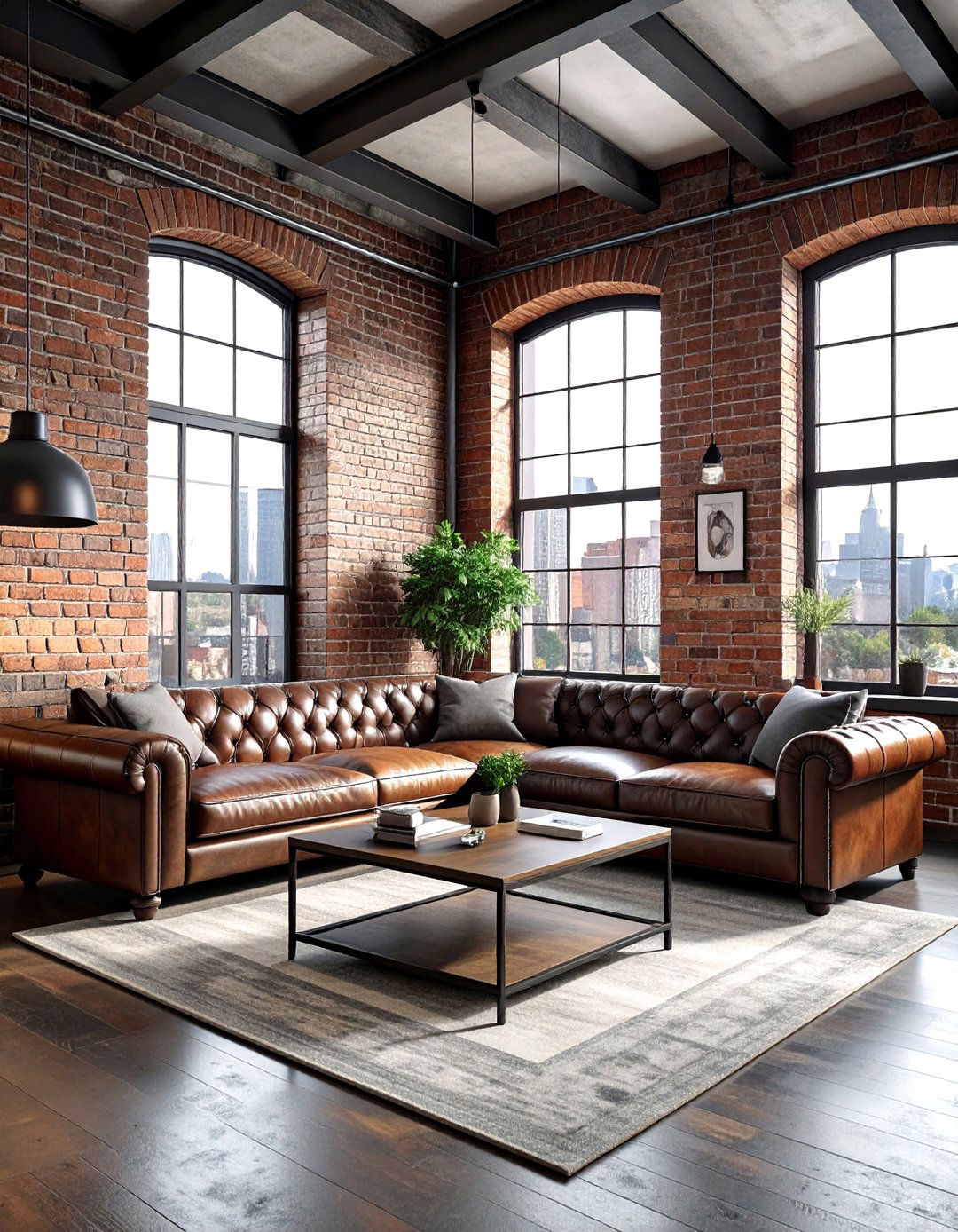 Industrial chic living room - 30 high-end living room ideas