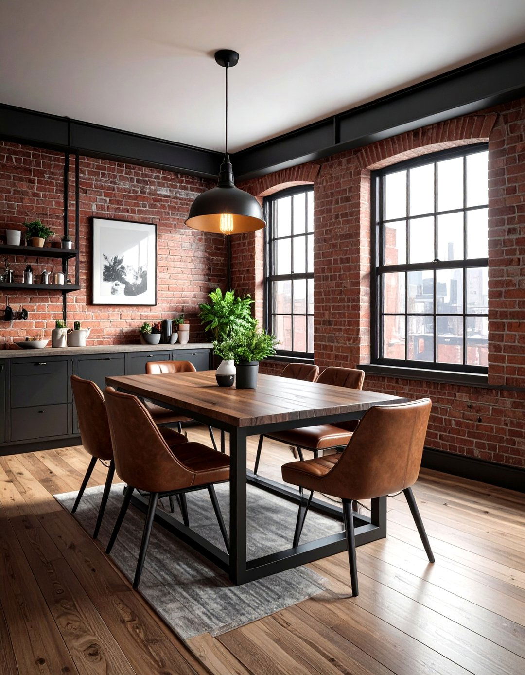 Industrial dining nook - 30 alcove dining ideas