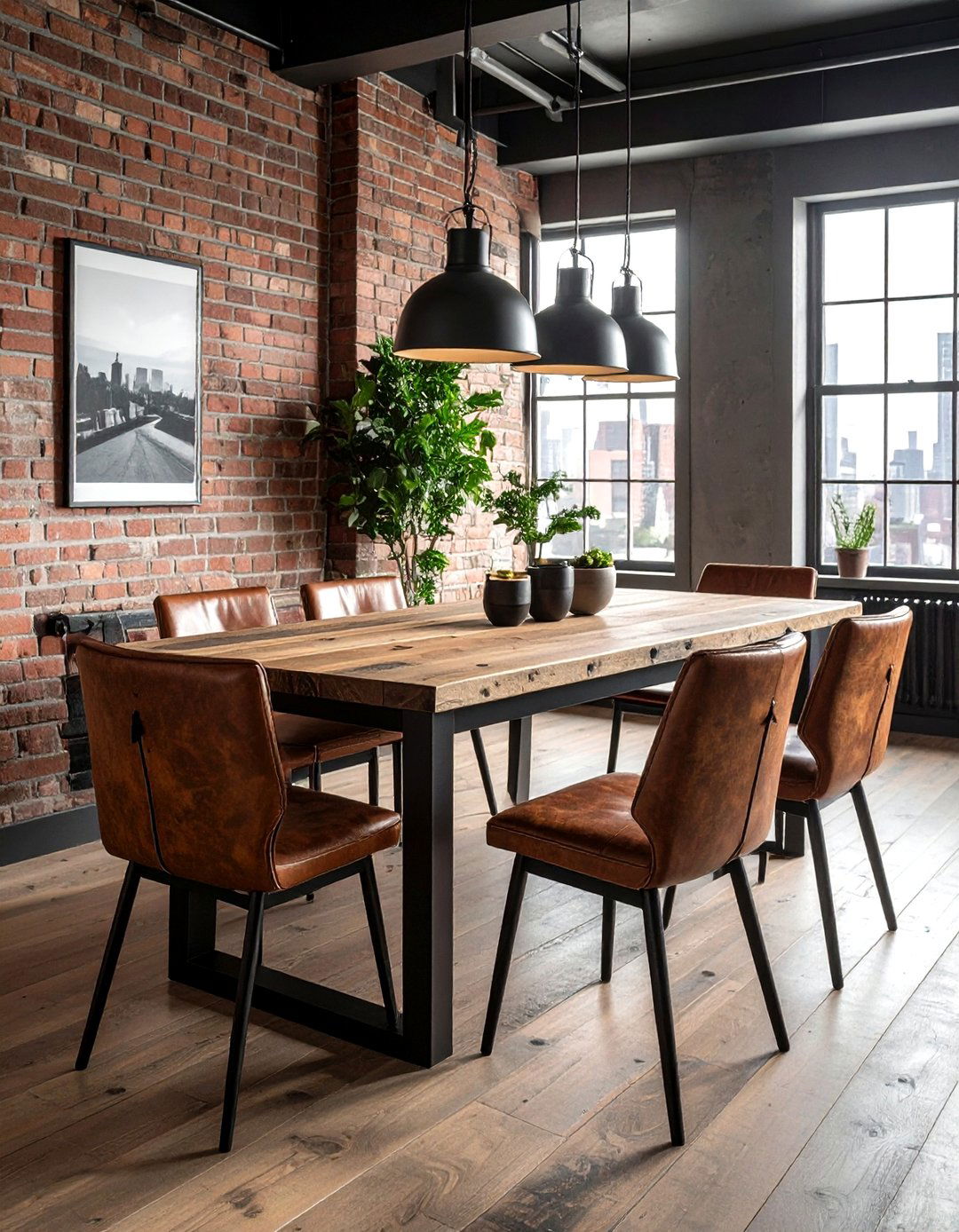 Industrial dining room furniture - 30 dining room enhancement ideas