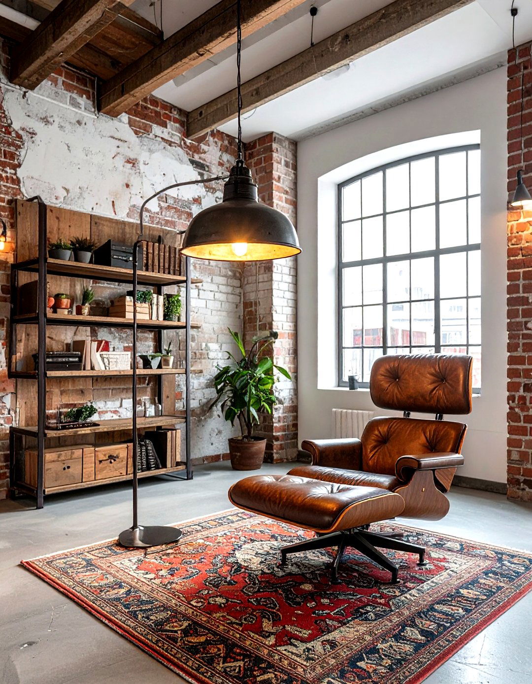 Industrial floor lamp - 30 decorative lighting ideas